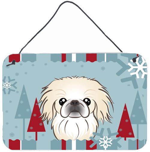 Winter Holiday Pekingese Wall or Door Hanging Prints BB1717DS812 by Caroline's Treasures