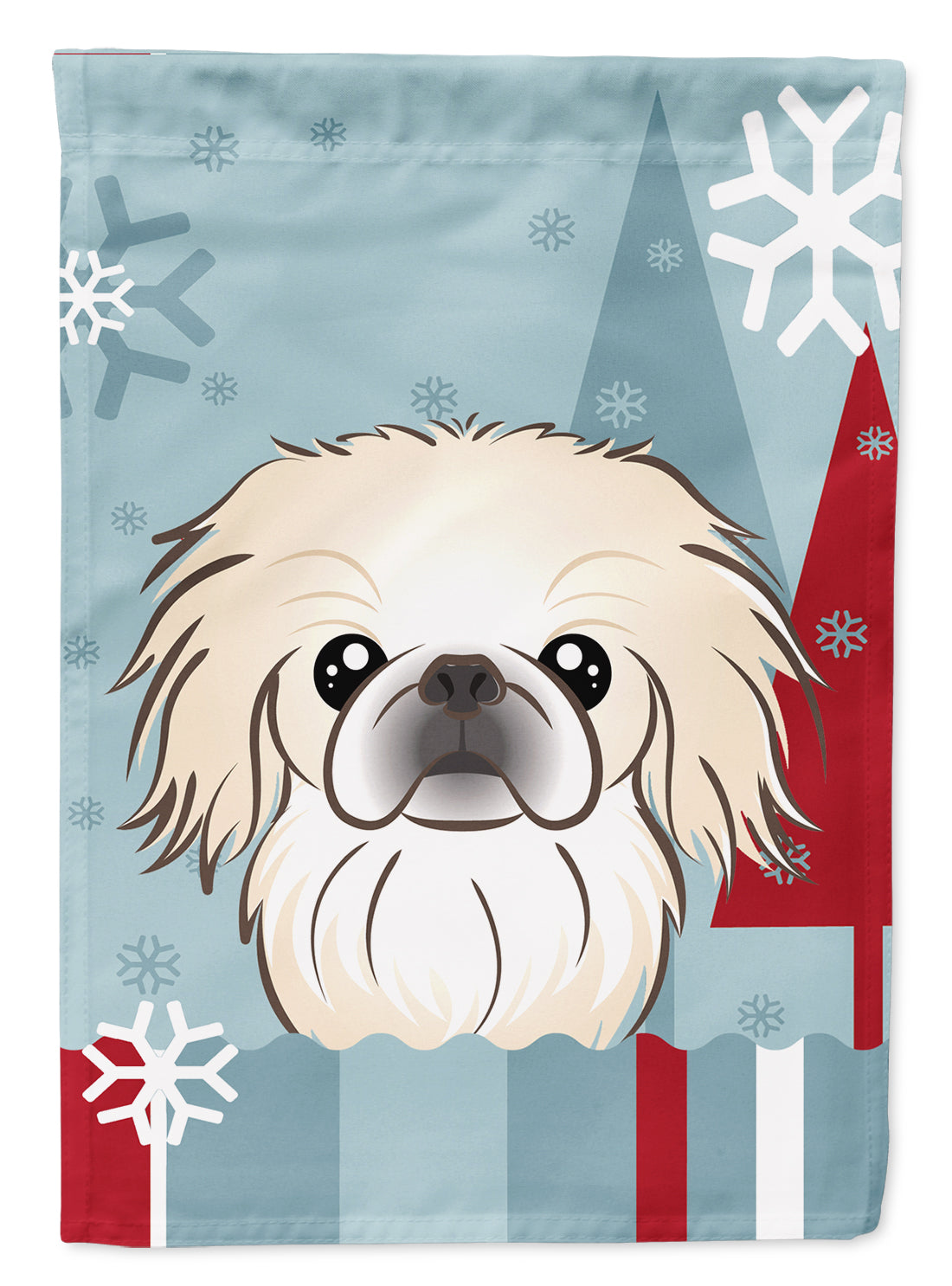 Winter Holiday Pekingese Flag Garden Size BB1717GF.