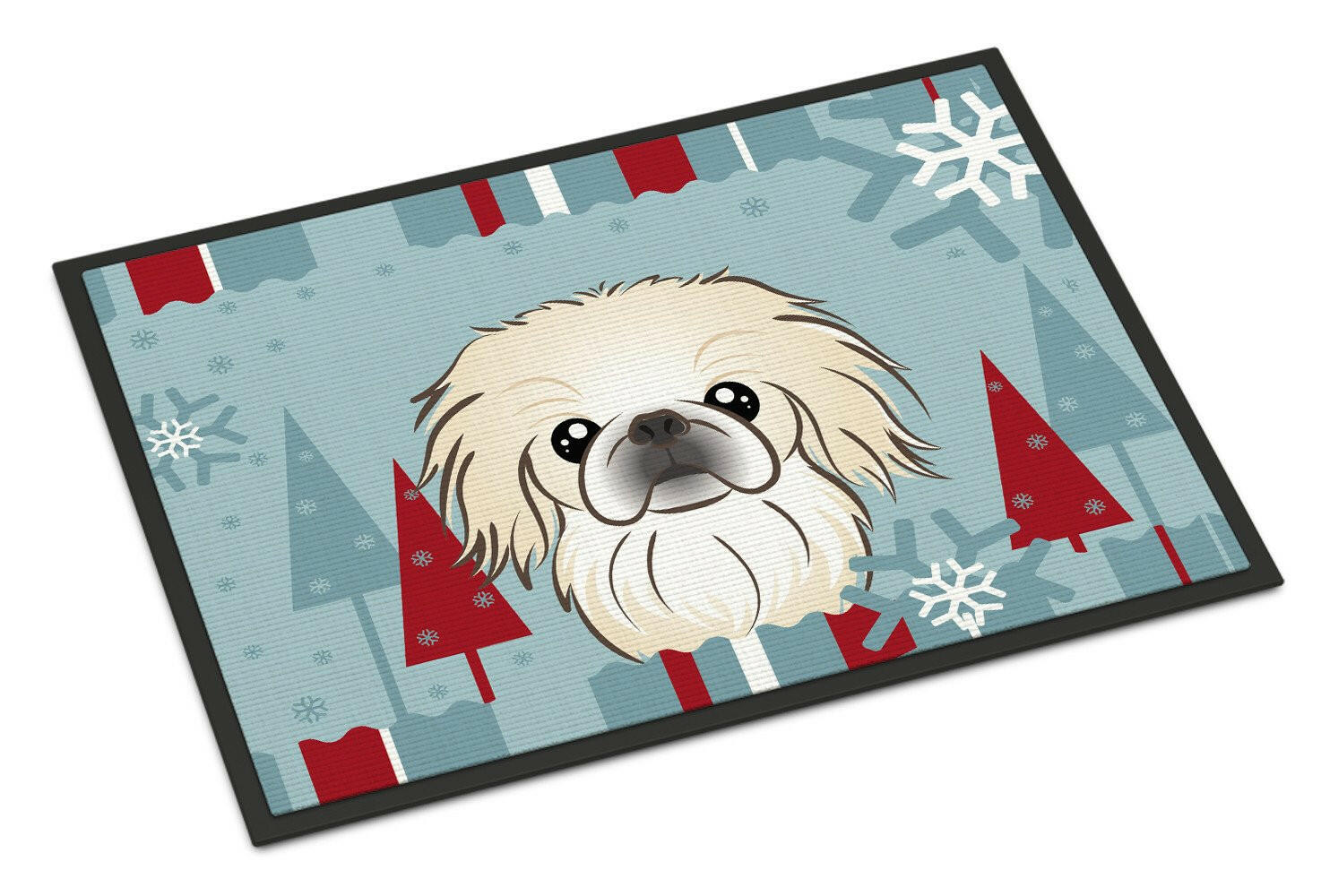 Winter Holiday Pekingese Indoor or Outdoor Mat 24x36 BB1717JMAT - the-store.com