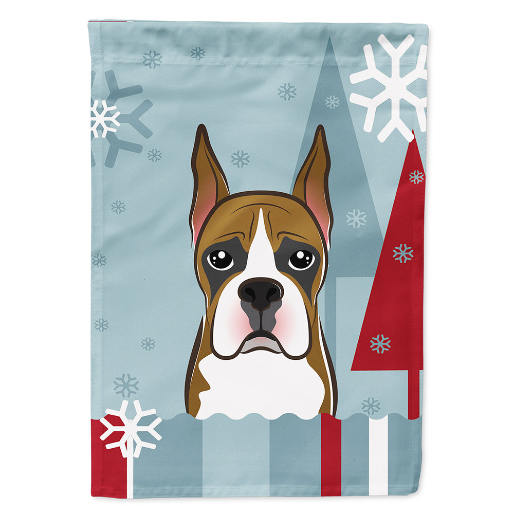 Winter Holiday Boxer Flag Canvas House Size BB1719CHF  the-store.com.