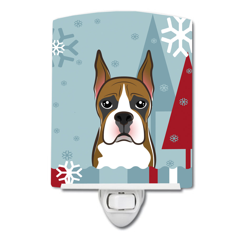 Winter Holiday Boxer Ceramic Night Light BB1719CNL - the-store.com