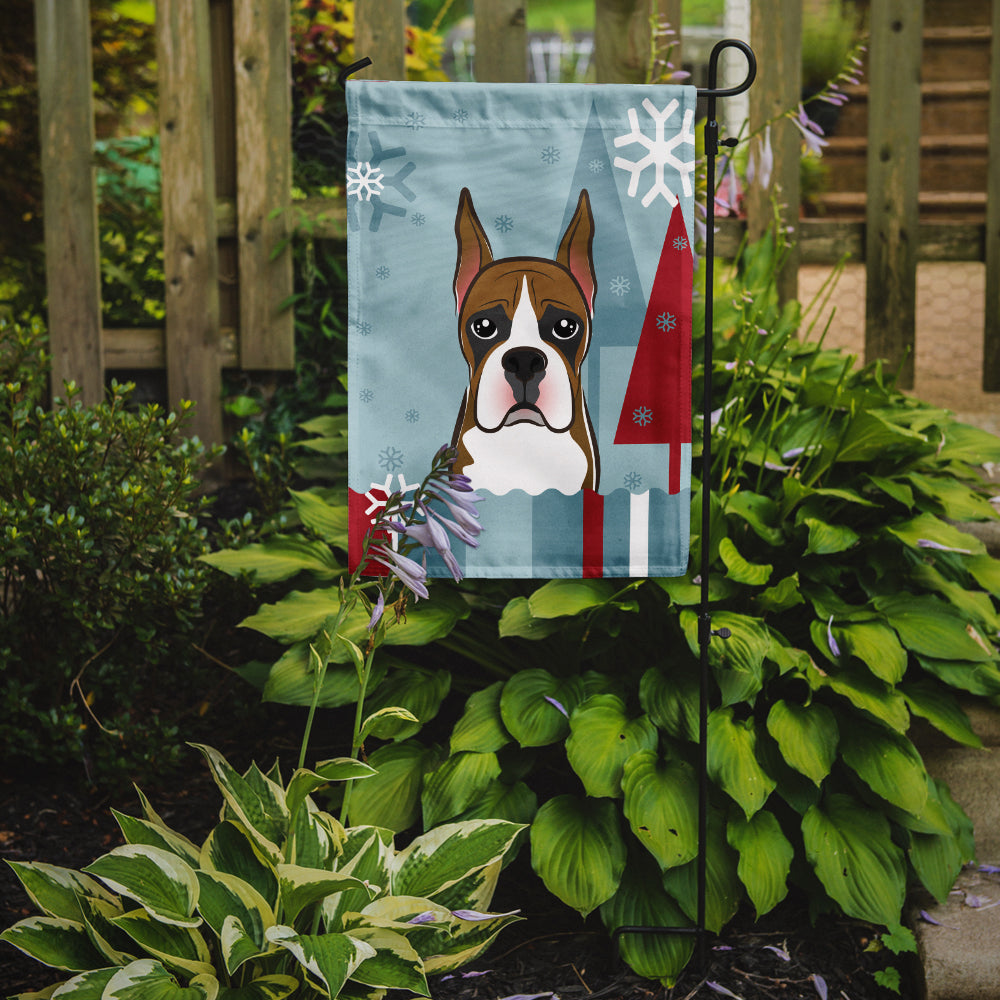 Winter Holiday Boxer Flag Garden Size BB1719GF.