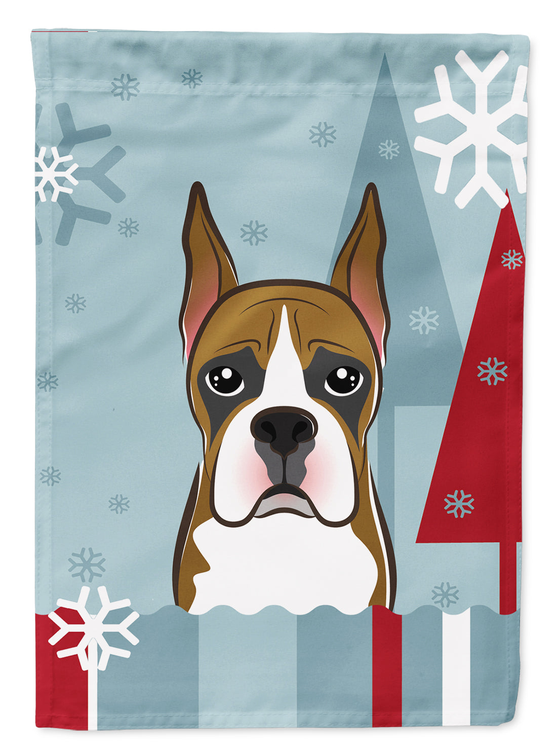 Winter Holiday Boxer Flag Garden Size BB1719GF.