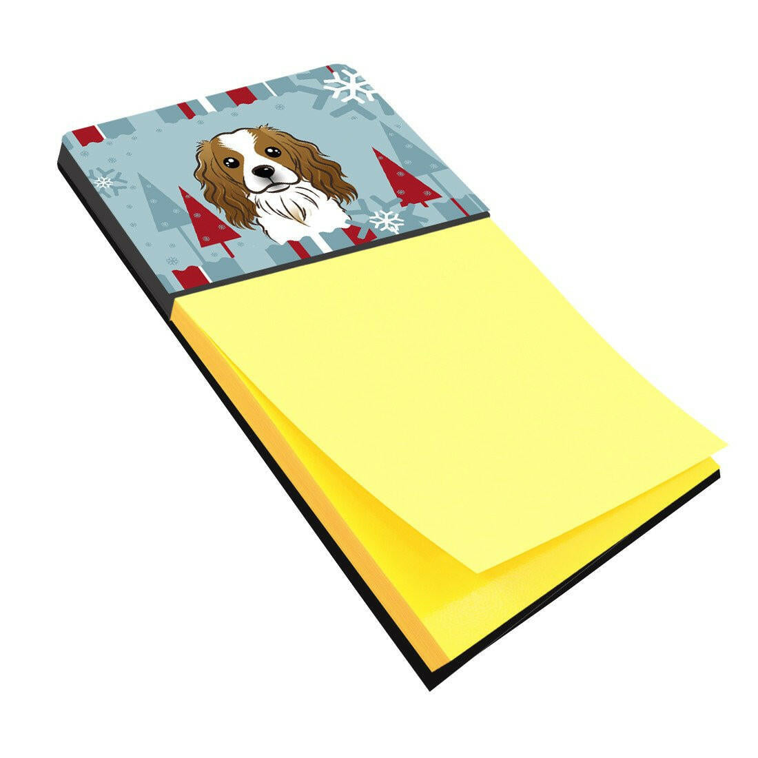 Winter Holiday Cavalier Spaniel Sticky Note Holder BB1720SN by Caroline's Treasures