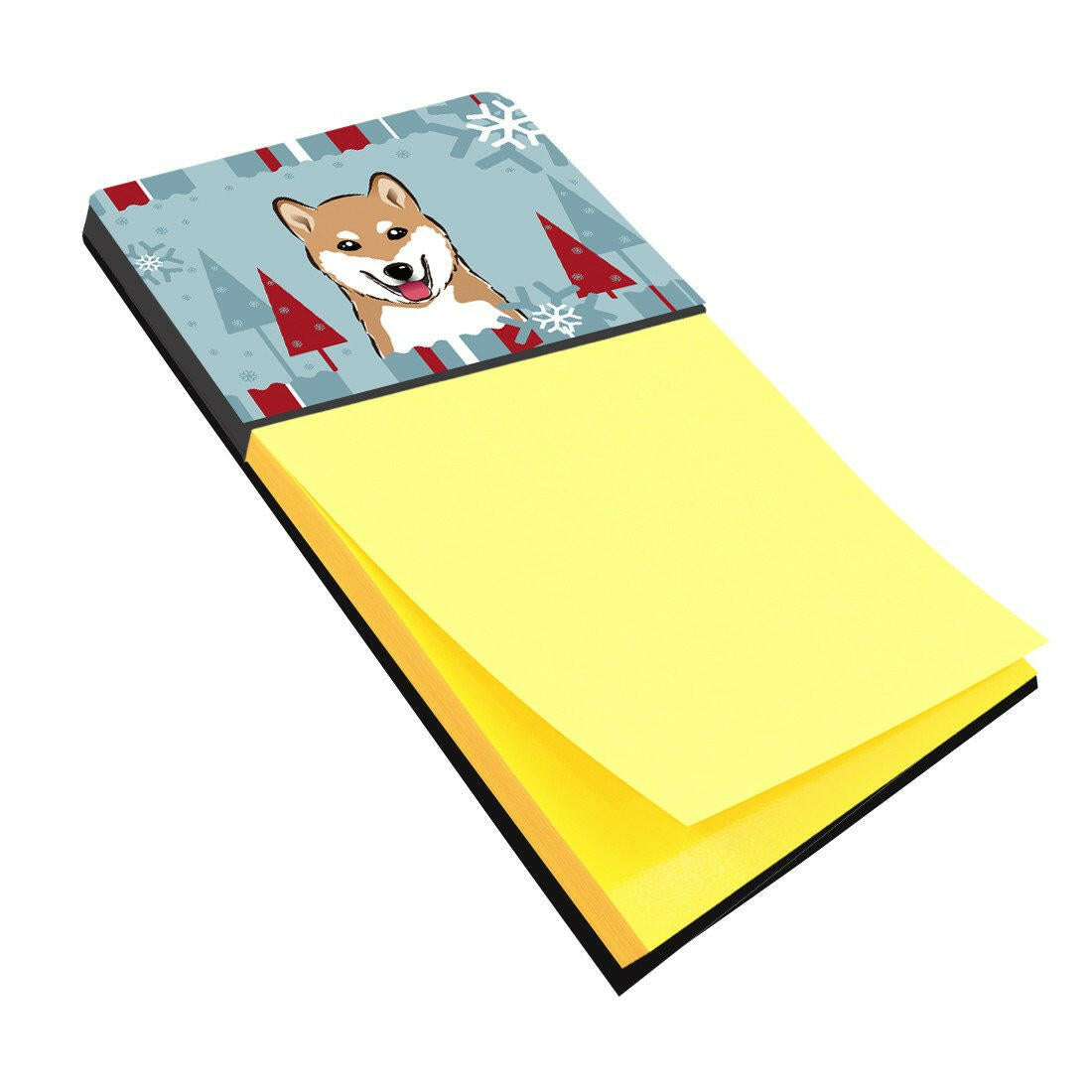 Winter Holiday Shiba Inu Sticky Note Holder BB1721SN by Caroline&#39;s Treasures