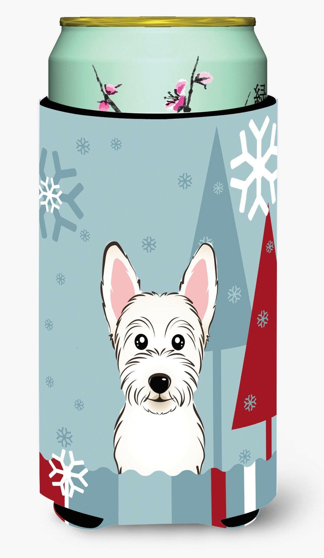 Winter Holiday Westie Tall Boy Beverage Insulator Hugger BB1722TBC by Caroline&#39;s Treasures