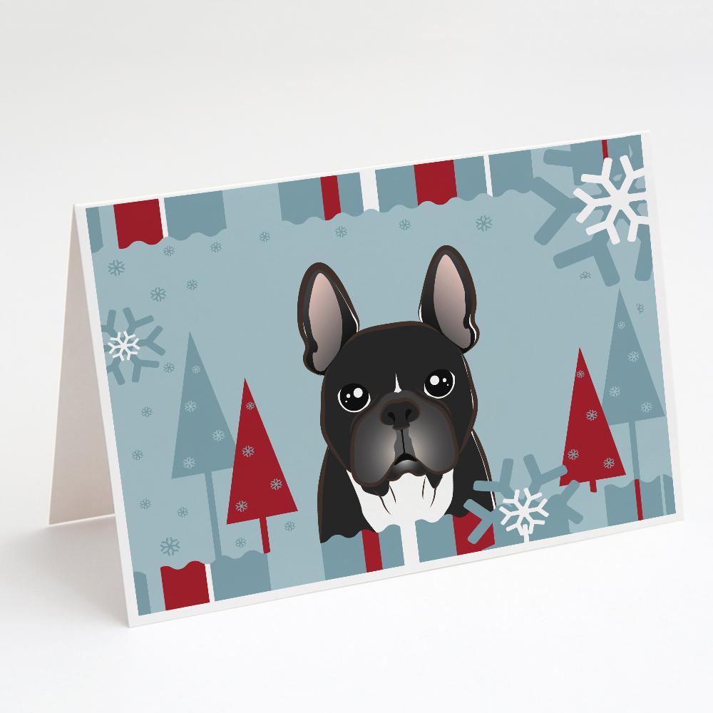 Buy this Winter Holiday French Bulldog Greeting Cards and Envelopes Pack of 8