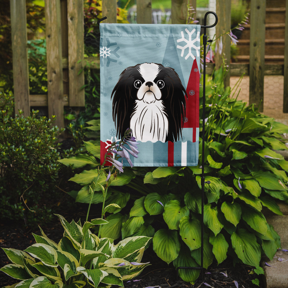 Winter Holiday Japanese Chin Flag Garden Size BB1726GF.