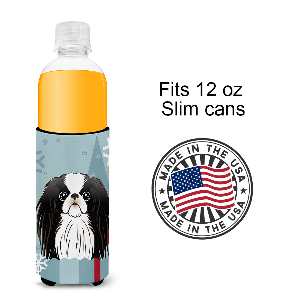 Winter Holiday Japanese Chin Ultra Beverage Insulators for slim cans BB1726MUK  the-store.com.