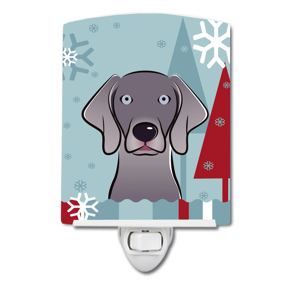 Winter Holiday Weimaraner Ceramic Night Light BB1727CNL - the-store.com