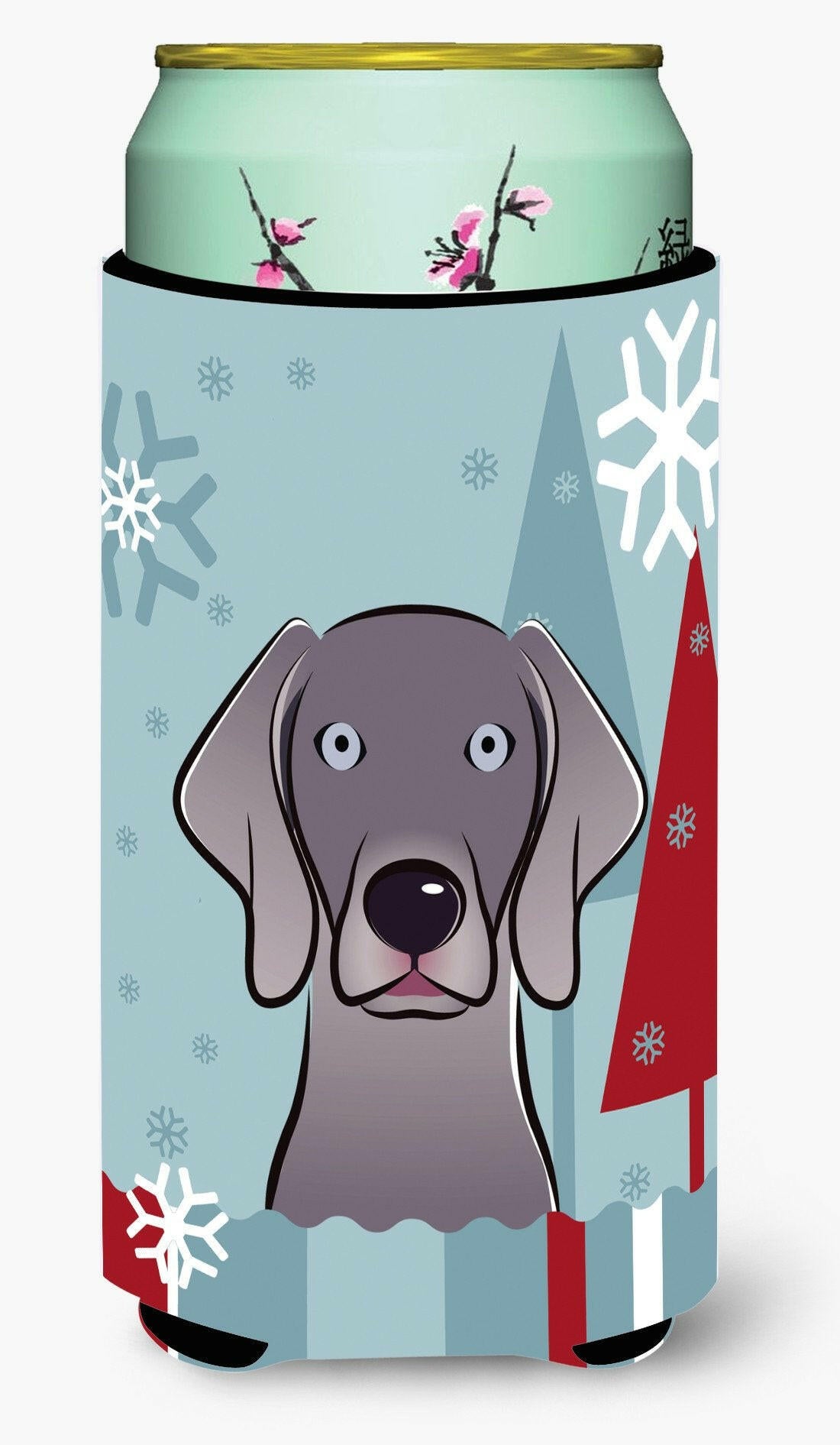 Winter Holiday Weimaraner Tall Boy Beverage Insulator Hugger BB1727TBC by Caroline's Treasures