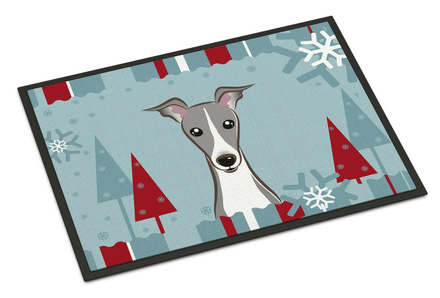 Winter Holiday Italian Greyhound Indoor or Outdoor Mat 24x36 BB1732JMAT - the-store.com