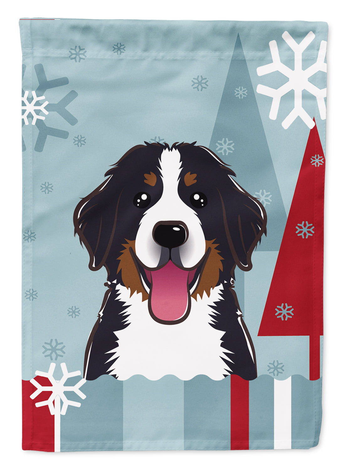 Winter Holiday Bernese Mountain Dog Flag Garden Size BB1733GF.