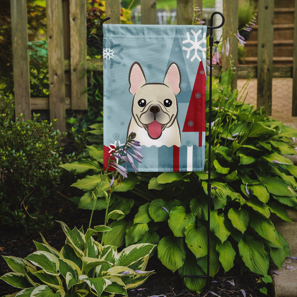 Winter Holiday French Bulldog Flag Garden Size BB1734GF.