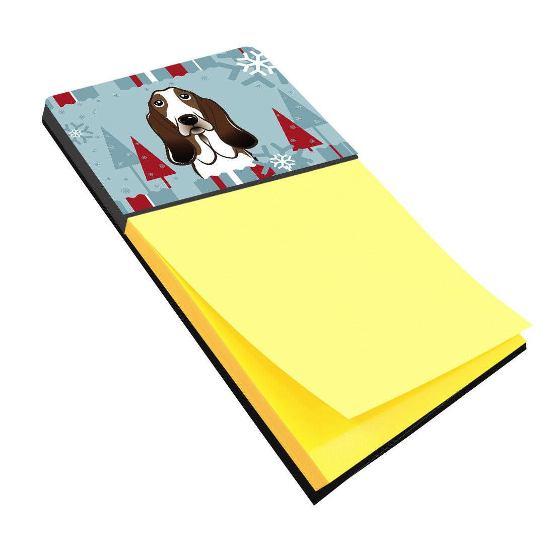 Winter Holiday Basset Hound Sticky Note Holder BB1739SN by Caroline's Treasures