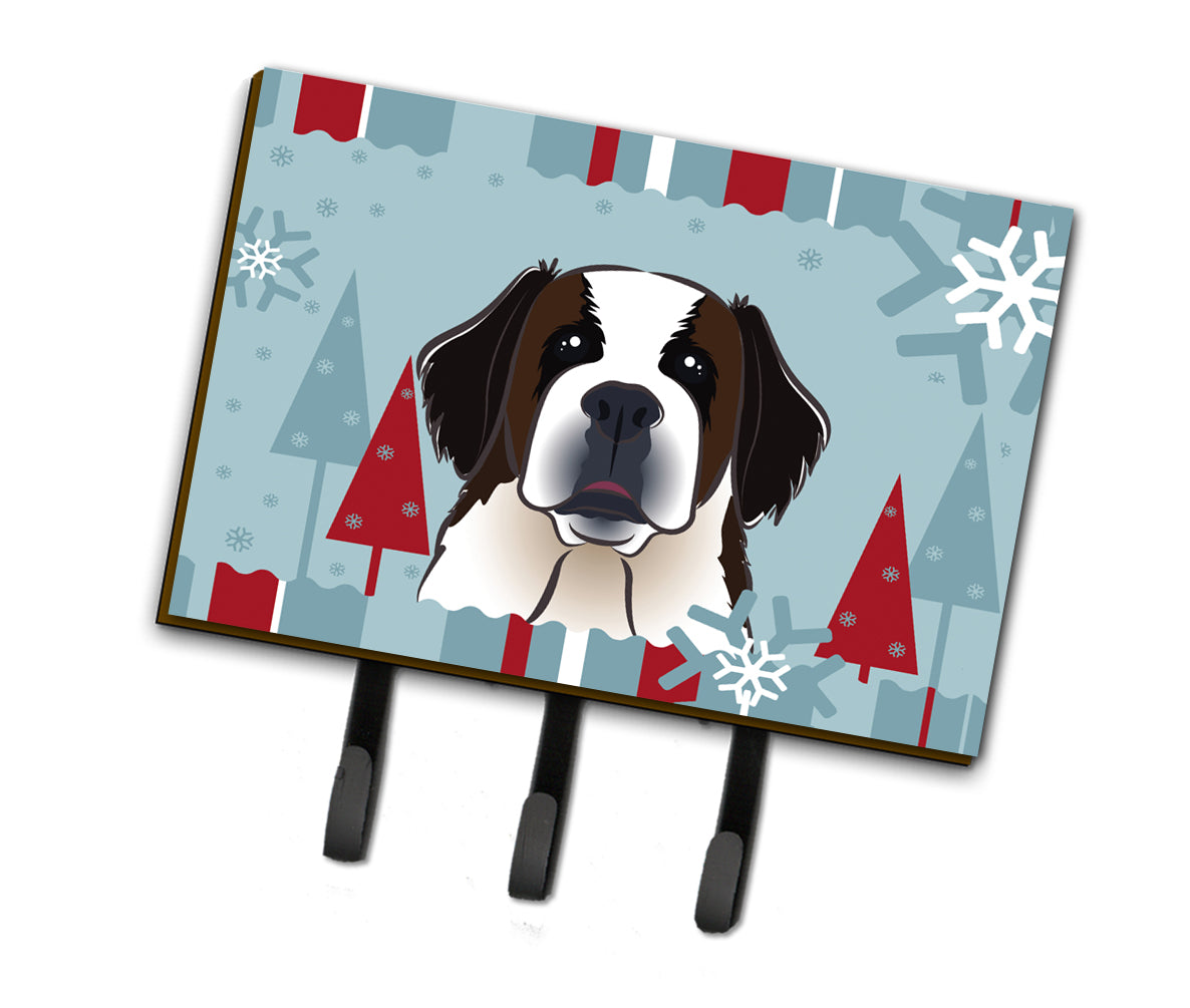 Winter Holiday Saint Bernard Leash or Key Holder BB1742TH68  the-store.com.