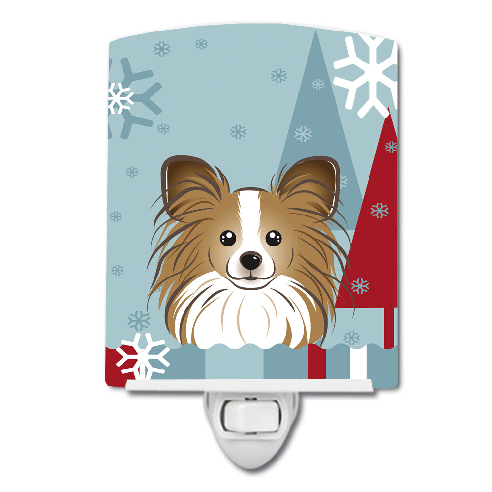 Winter Holiday Papillon Ceramic Night Light BB1744CNL - the-store.com