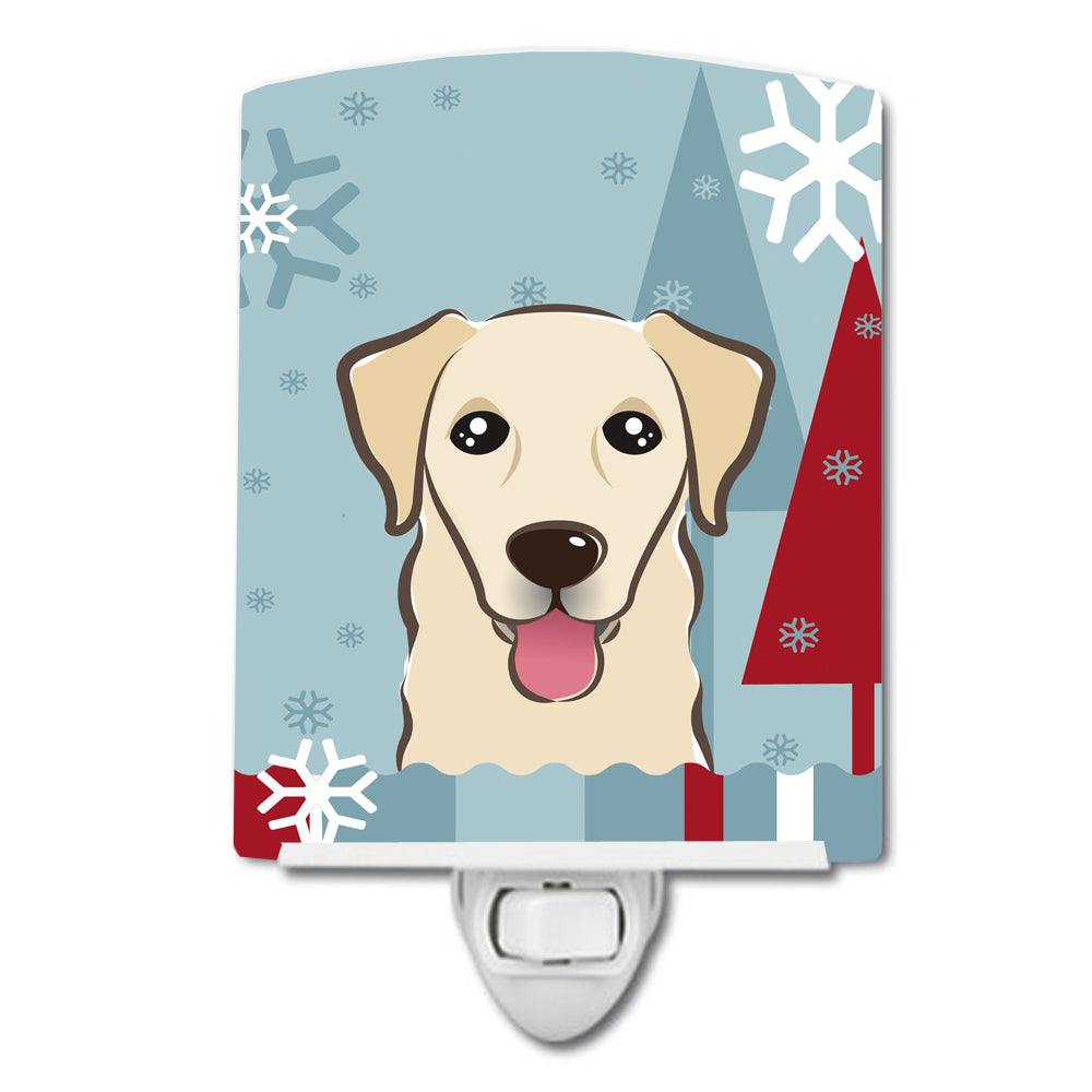 Winter Holiday Golden Retriever Ceramic Night Light BB1748CNL - the-store.com