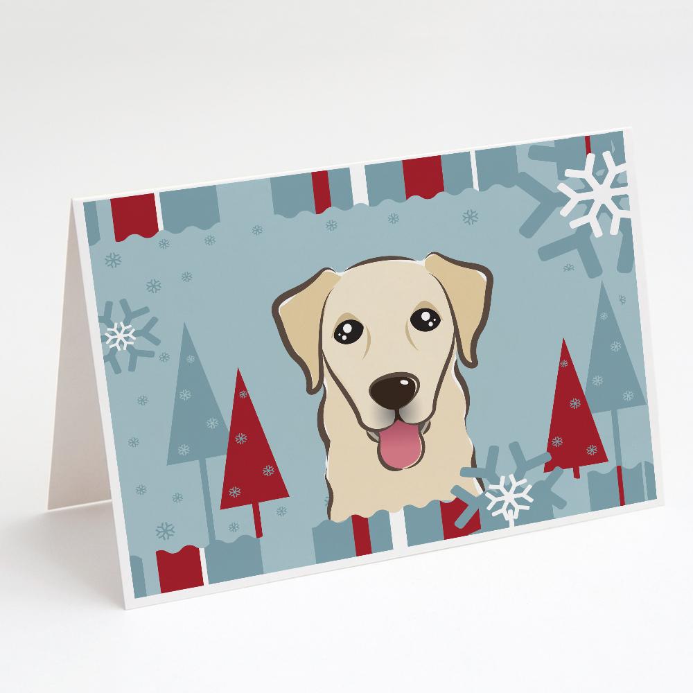 Buy this Winter Holiday Golden Retriever Greeting Cards and Envelopes Pack of 8