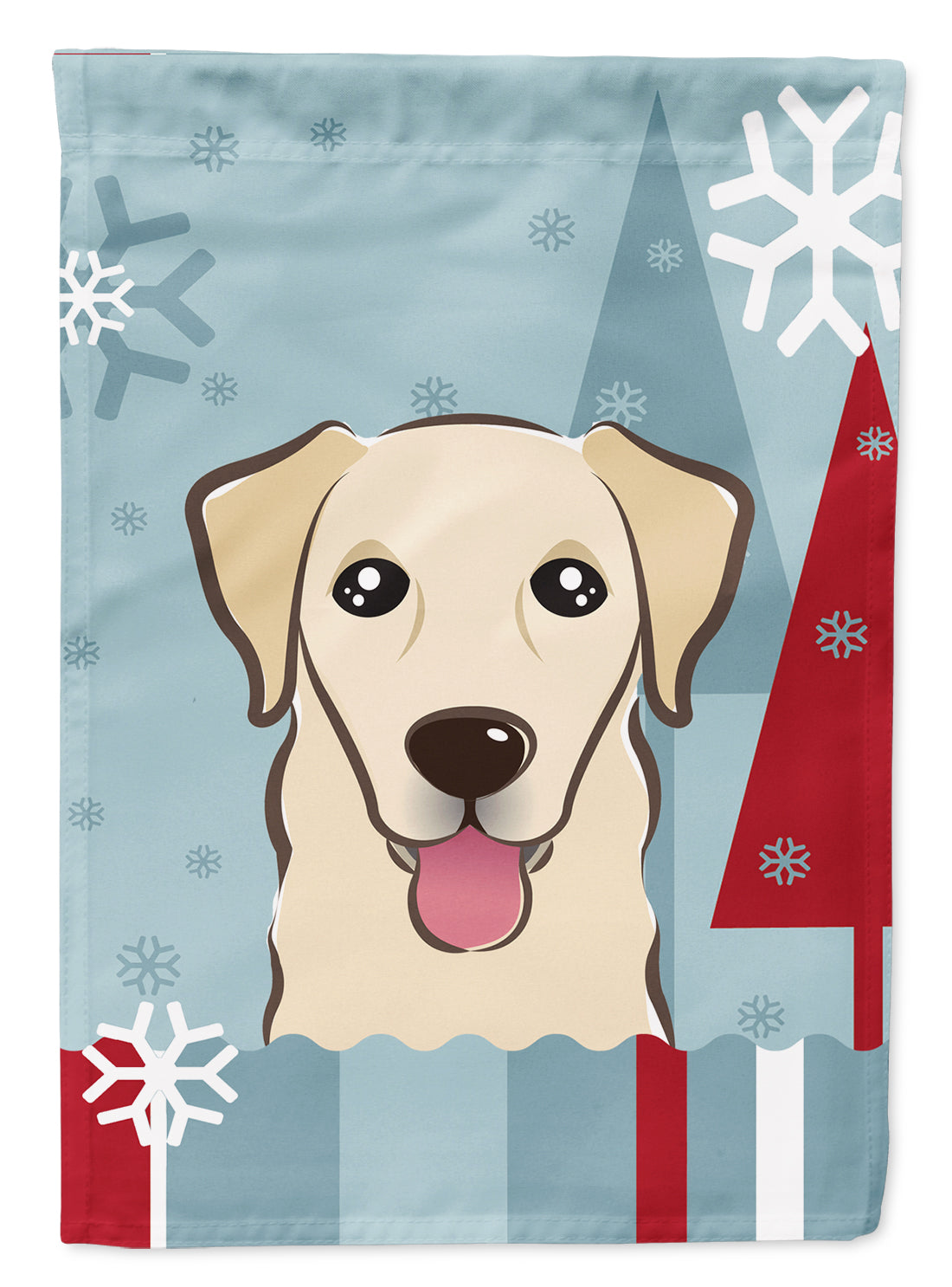 Winter Holiday Golden Retriever Flag Garden Size BB1748GF.