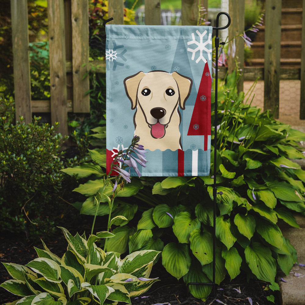 Winter Holiday Golden Retriever Flag Garden Size BB1748GF.