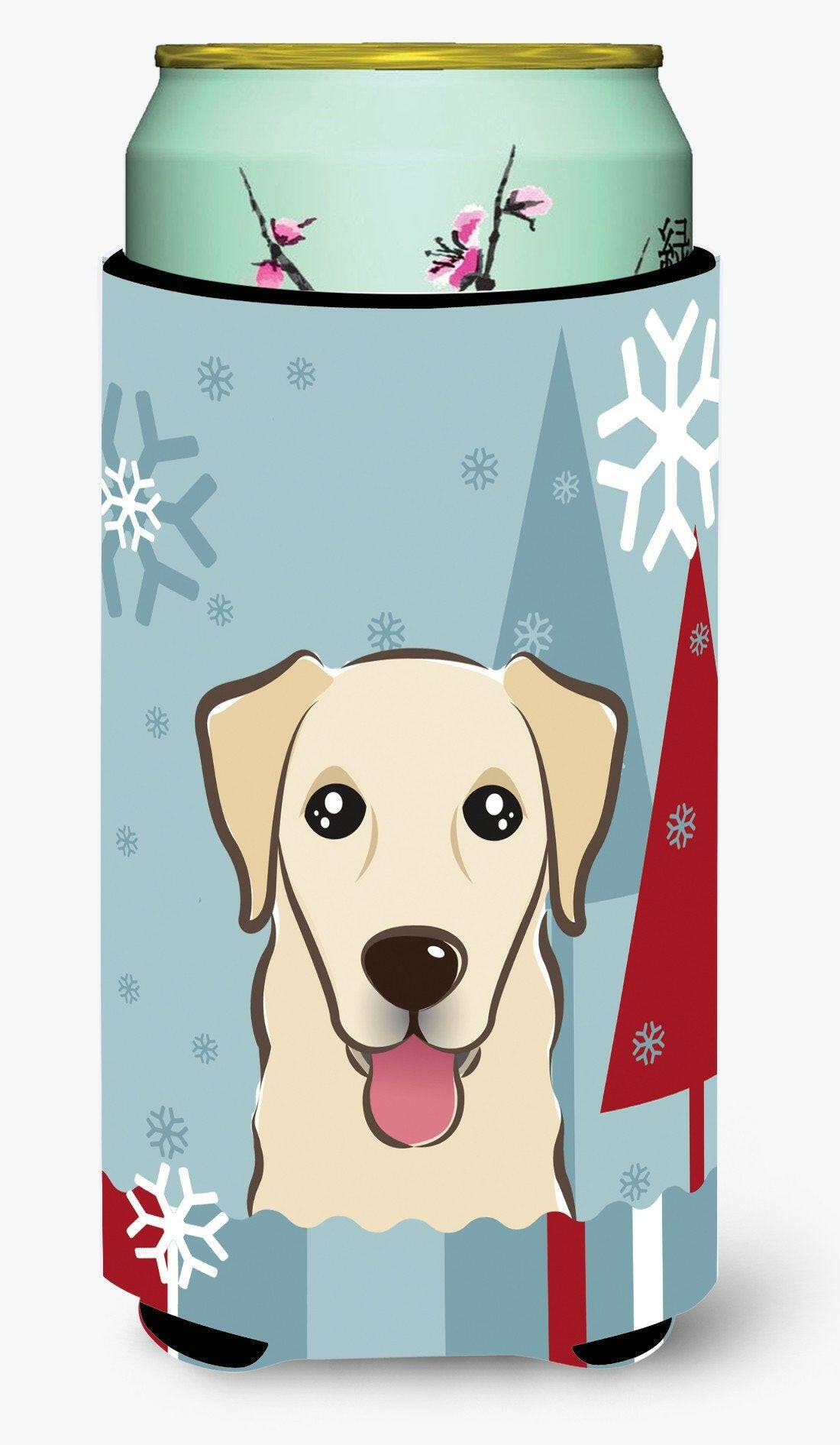 Winter Holiday Golden Retriever Tall Boy Beverage Insulator Hugger BB1748TBC by Caroline&#39;s Treasures