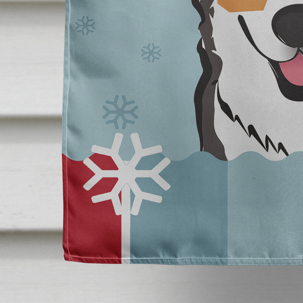 Winter Holiday Tricolor Corgi Flag Canvas House Size BB1751CHF  the-store.com.