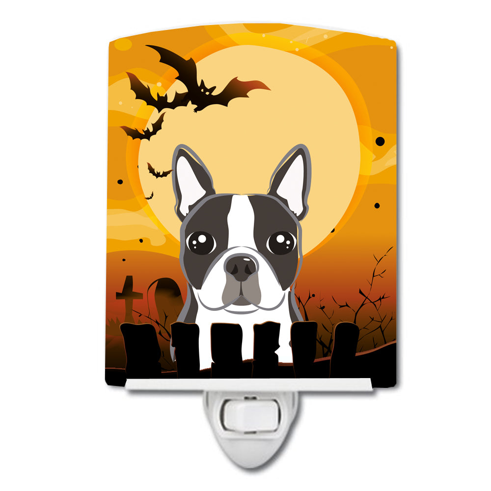 Halloween Boston Terrier Ceramic Night Light BB1761CNL - the-store.com