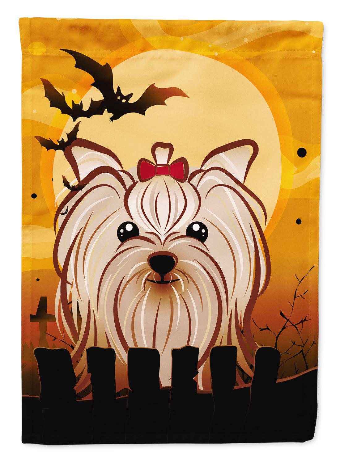 Halloween Yorkie Yorkshire Terrier Flag Garden Size BB1762GF.