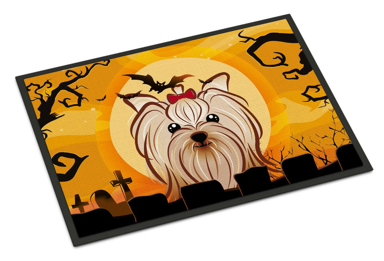 Halloween Yorkie Yorkshire Terrier Indoor or Outdoor Mat 24x36 BB1762JMAT - the-store.com