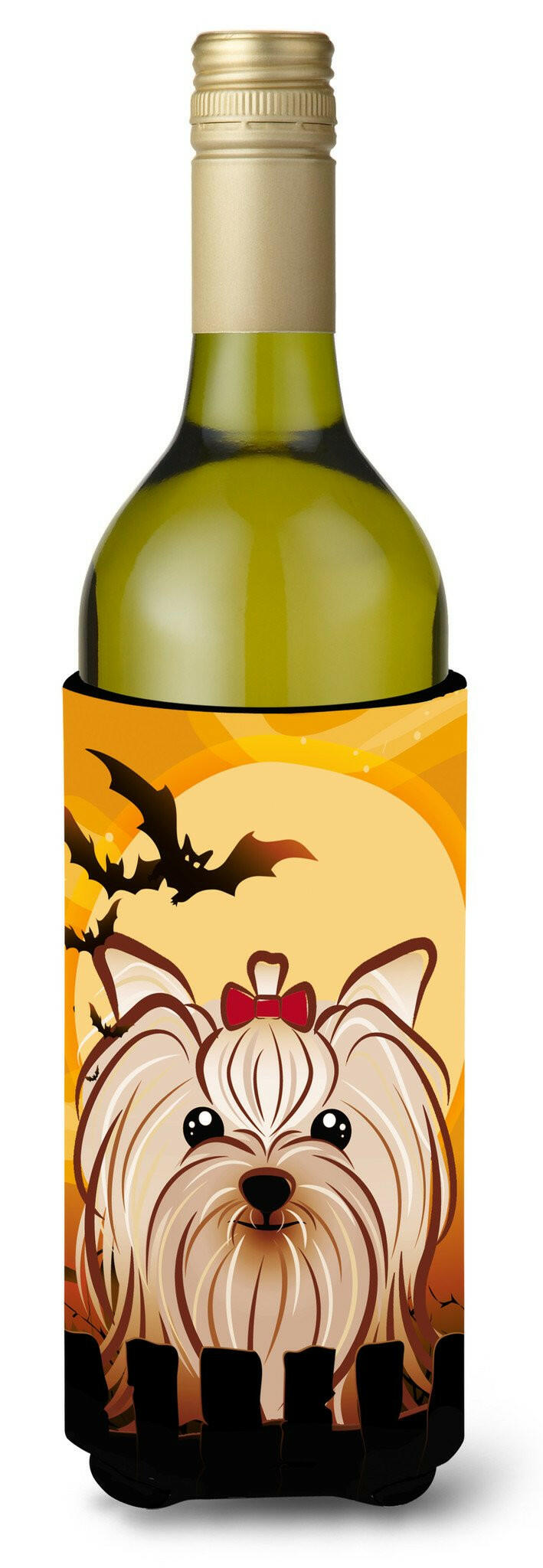 Halloween Yorkie Yorkshire Terrier Wine Bottle Beverage Insulator Hugger BB1762LITERK by Caroline's Treasures