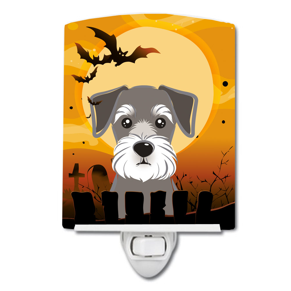 Halloween Schnauzer Ceramic Night Light BB1764CNL - the-store.com