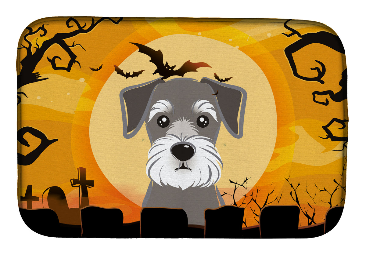 Halloween Schnauzer Dish Drying Mat BB1764DDM  the-store.com.