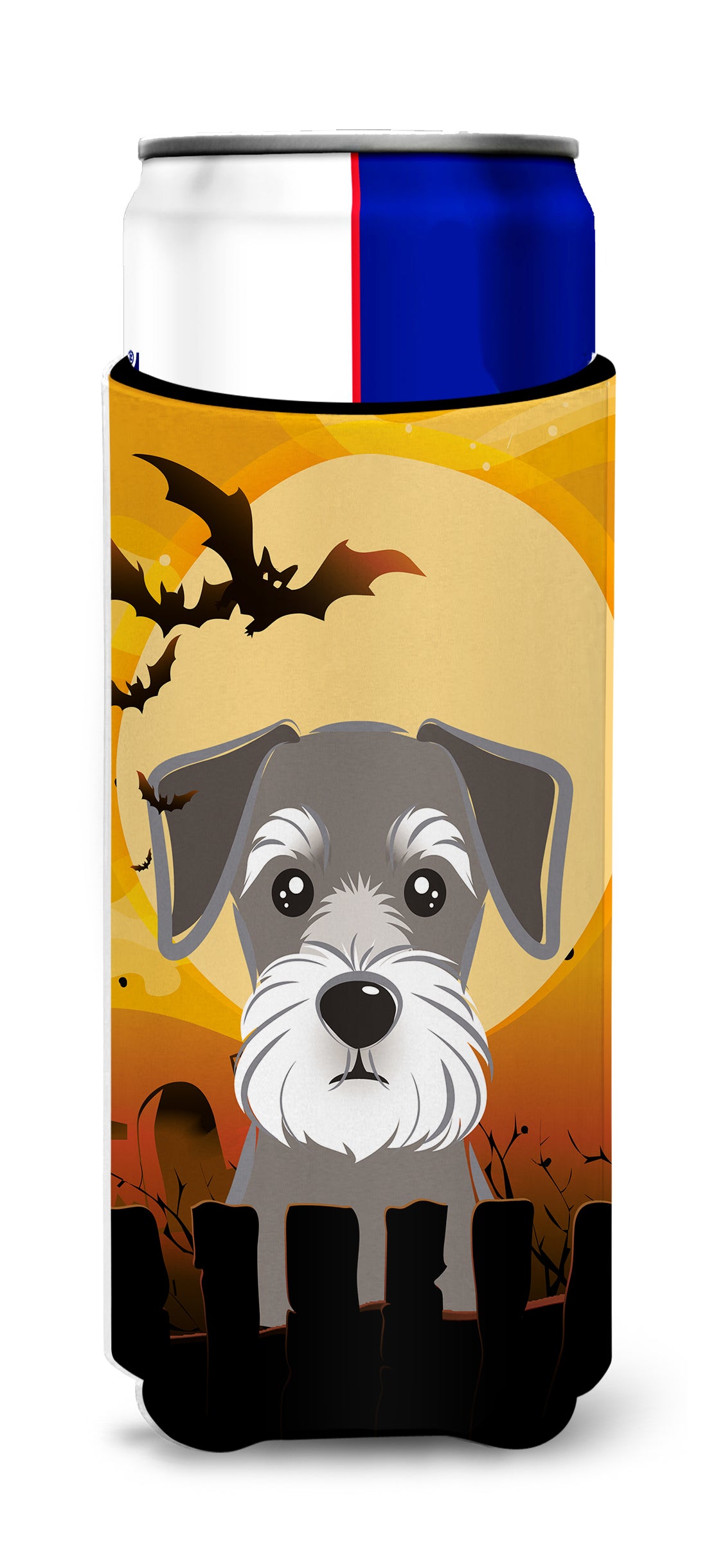 Halloween Schnauzer Ultra Beverage Insulators for slim cans BB1764MUK  the-store.com.