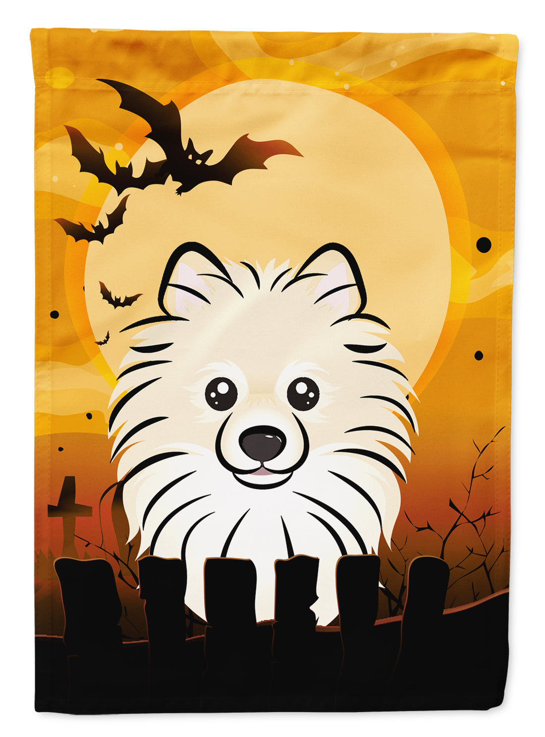 Halloween Pomeranian Flag Garden Size BB1765GF.