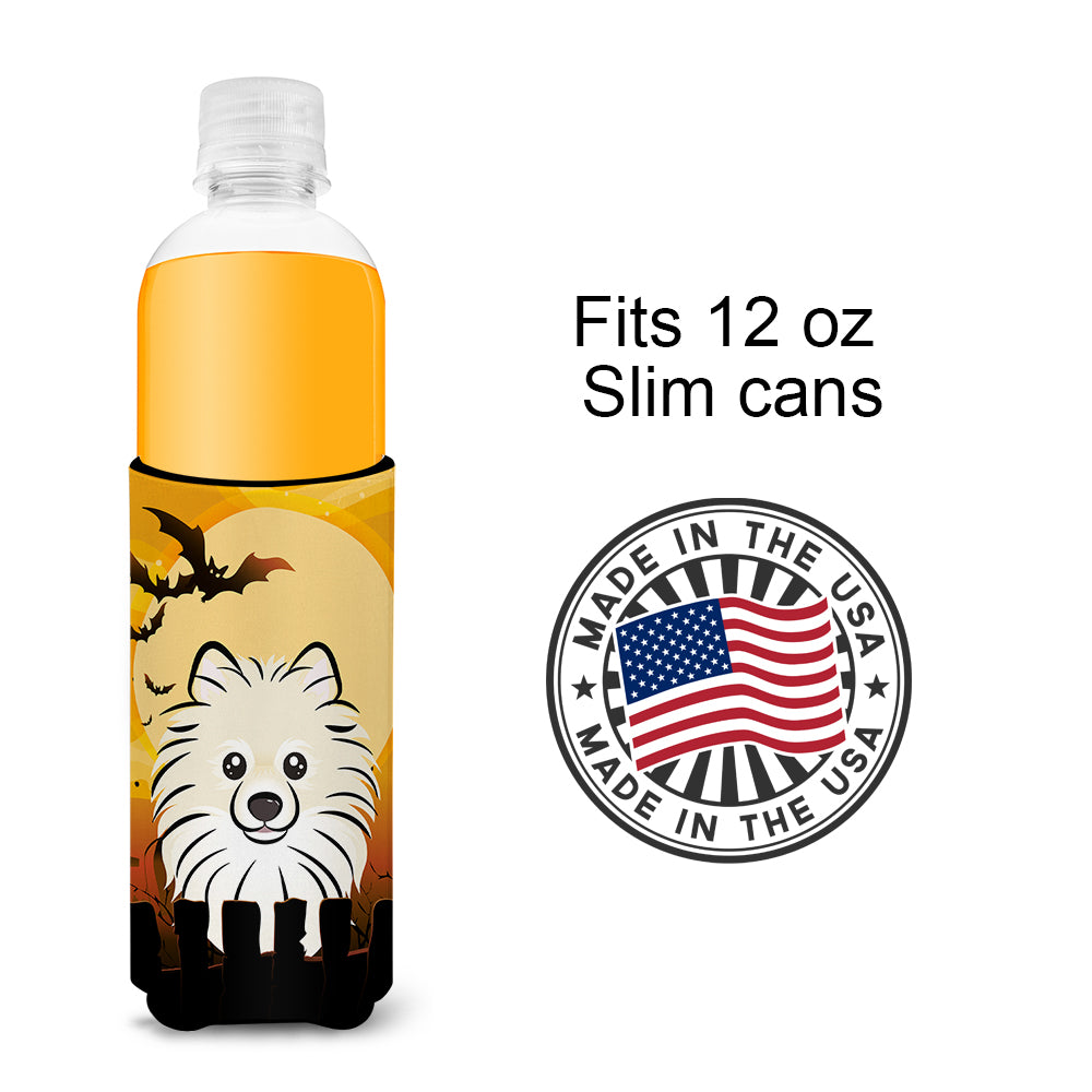 Halloween Pomeranian Ultra Beverage Insulators for slim cans BB1765MUK  the-store.com.