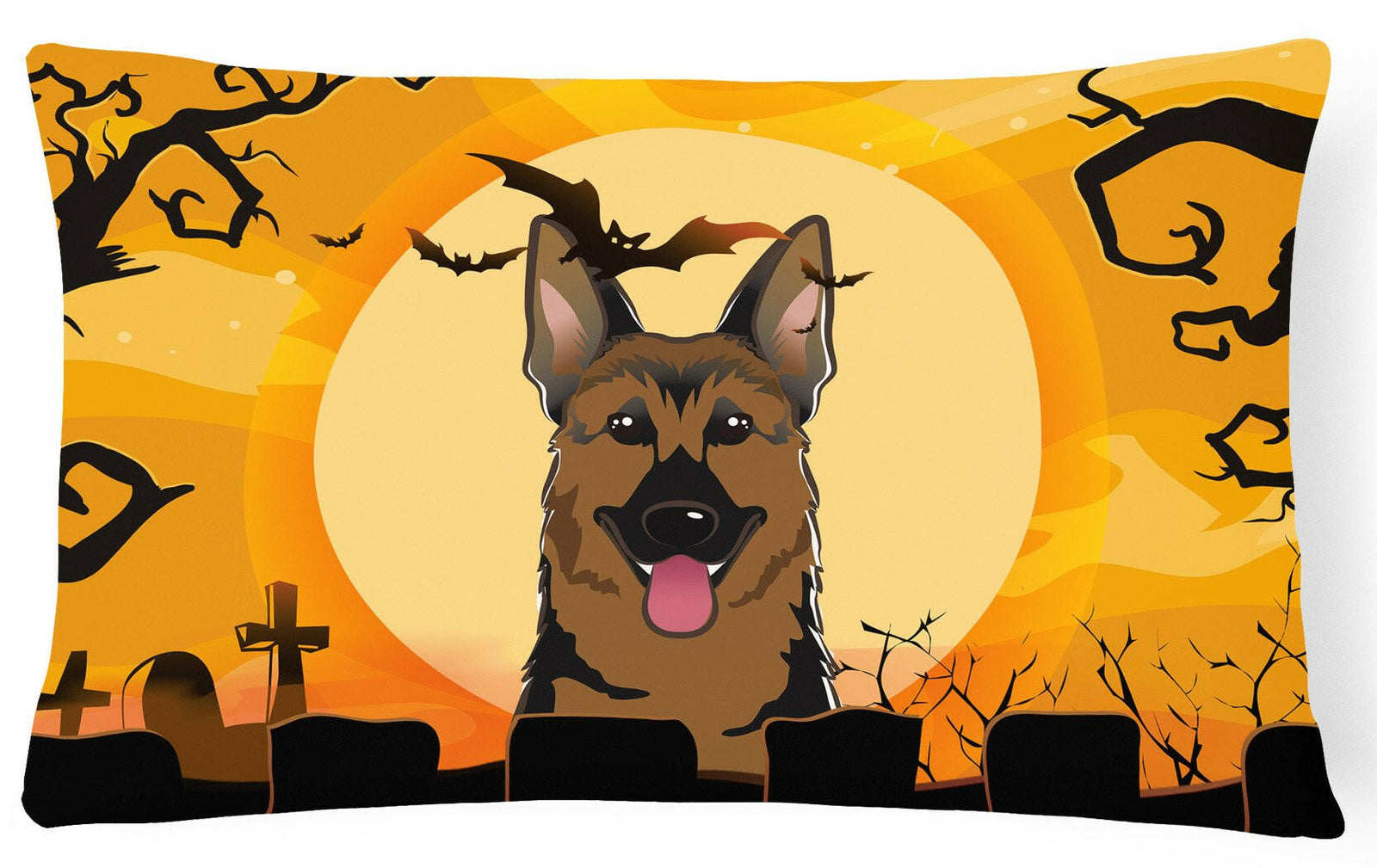 Halloween German Shepherd Fabric Decorative Pillow BB1769PW1216 by Caroline's Treasures