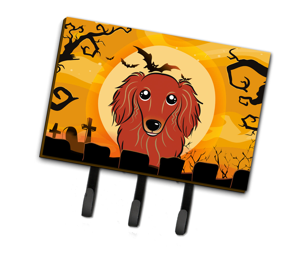 Halloween Longhair Red Dachshund Leash or Key Holder BB1772TH68  the-store.com.