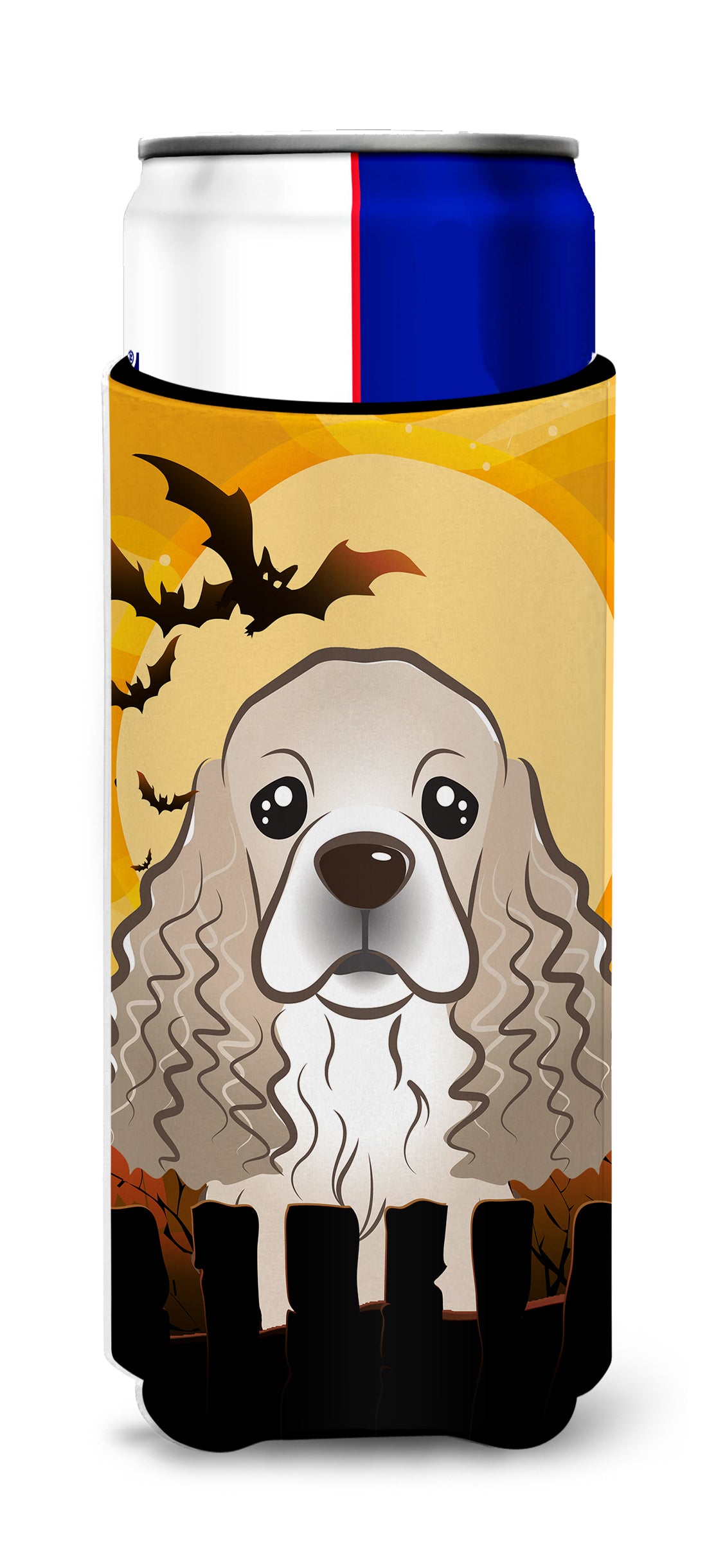 Halloween Cocker Spaniel Ultra Beverage Insulators for slim cans BB1774MUK  the-store.com.