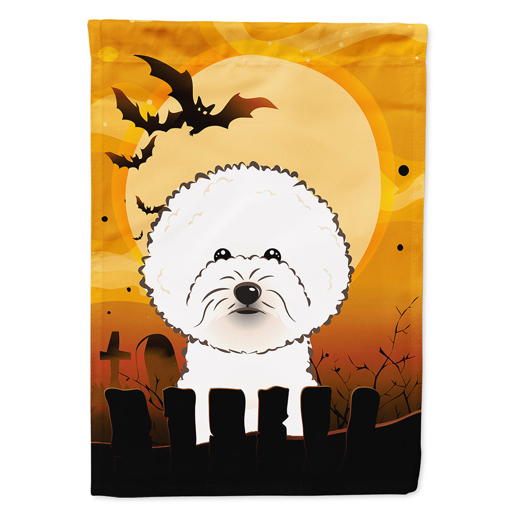 Halloween Bichon Frise Flag Canvas House Size BB1775CHF  the-store.com.