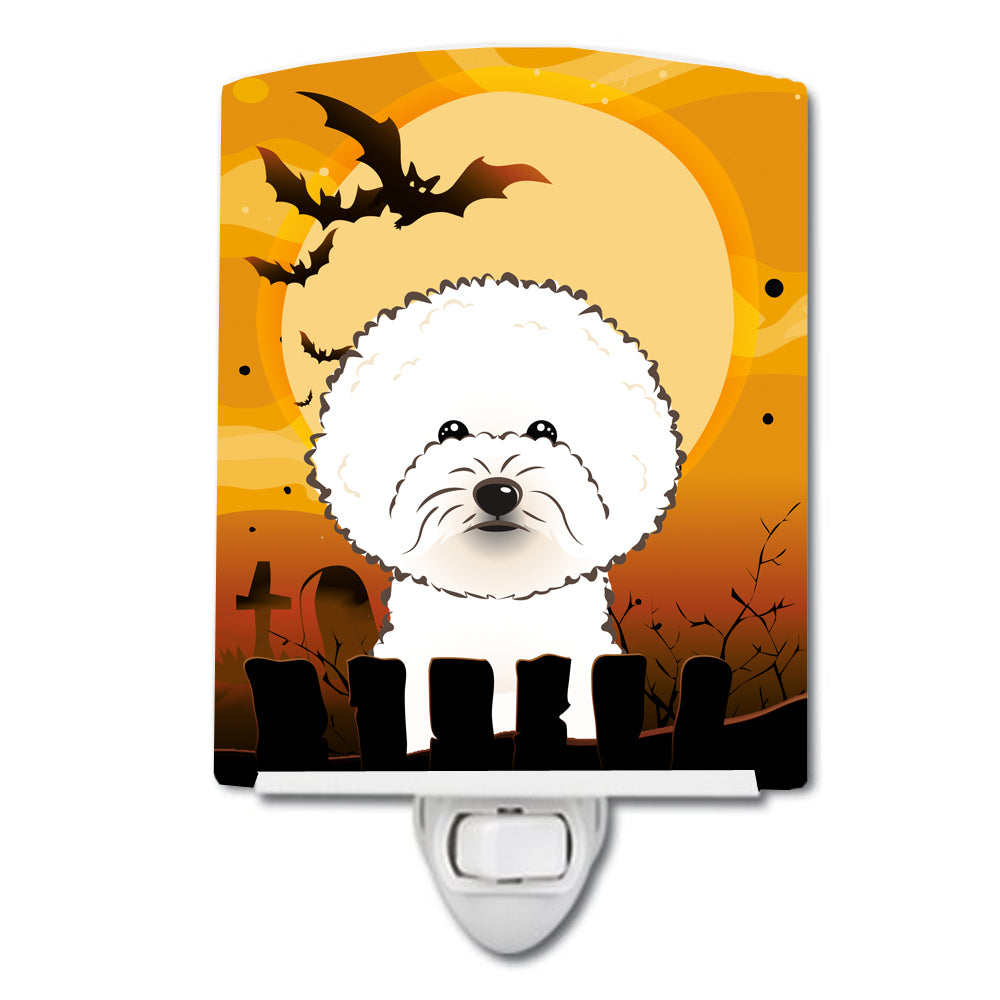 Halloween Bichon Frise Ceramic Night Light BB1775CNL - the-store.com