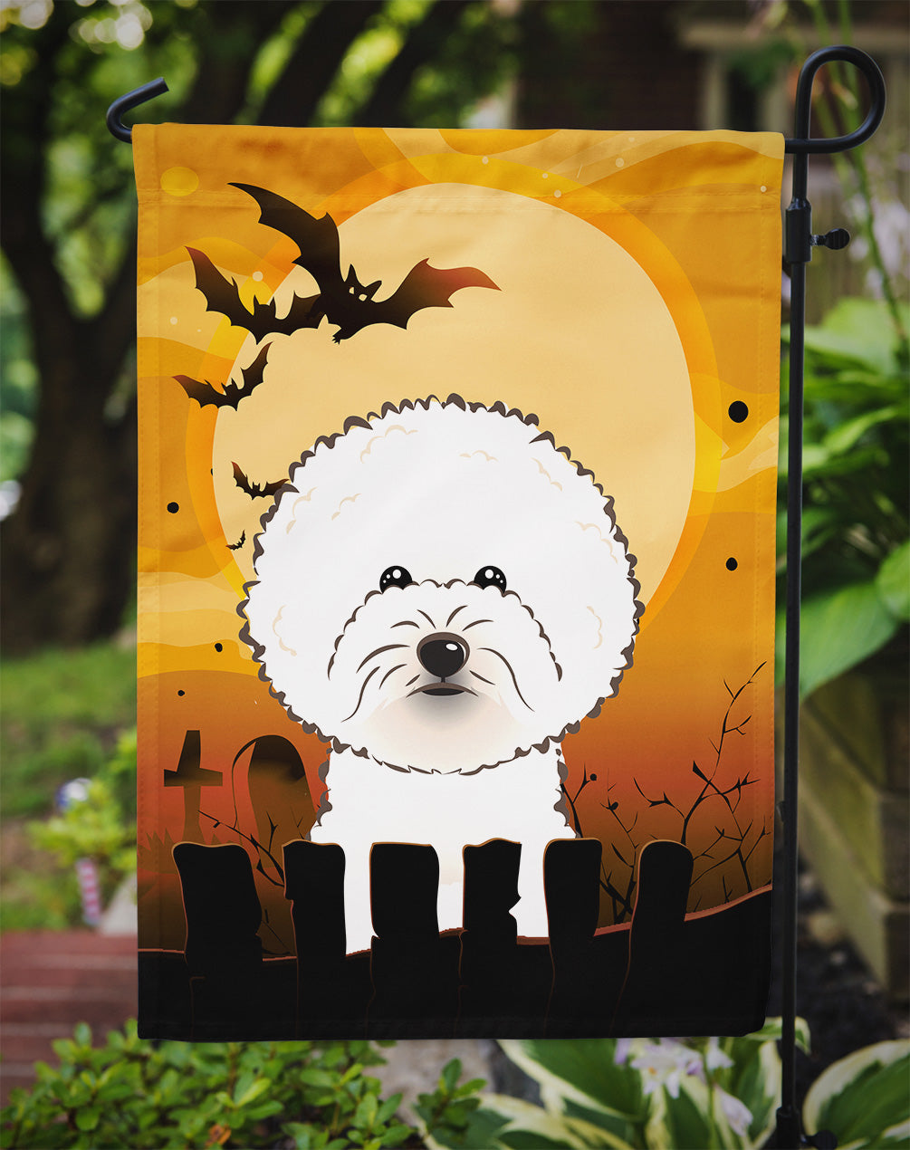 Halloween Bichon Frise Flag Garden Size BB1775GF.