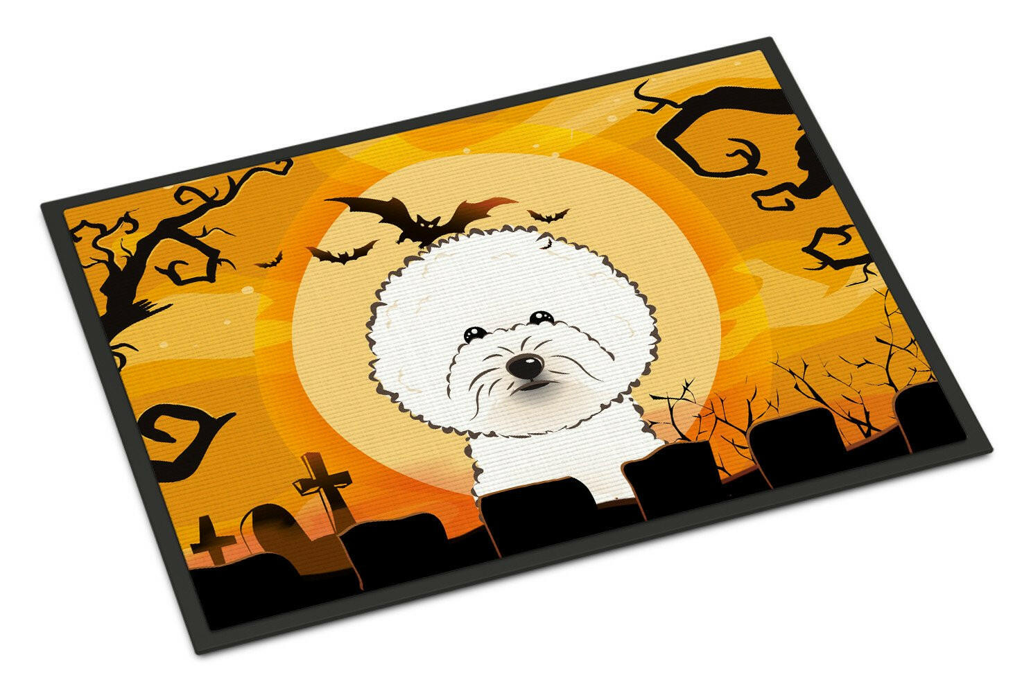 Halloween Bichon Frise Indoor or Outdoor Mat 24x36 BB1775JMAT - the-store.com