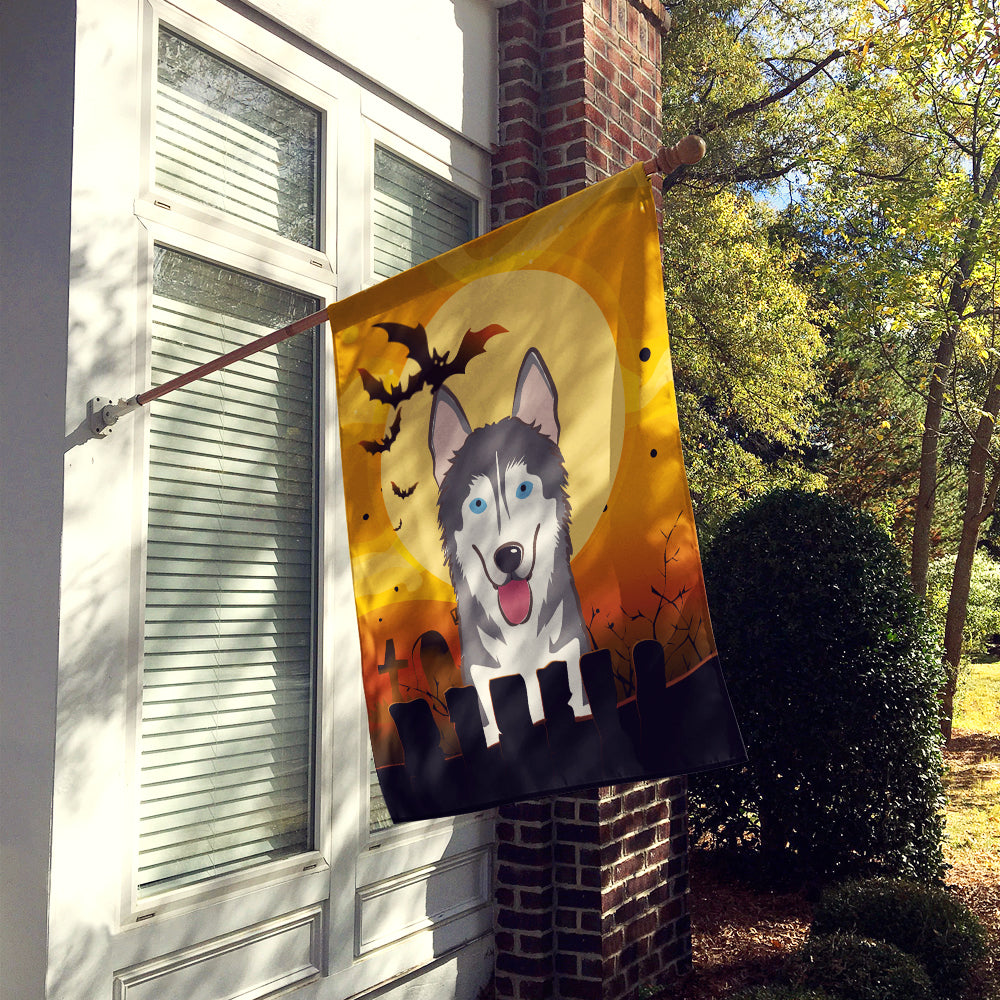 Halloween Alaskan Malamute Flag Canvas House Size BB1776CHF  the-store.com.