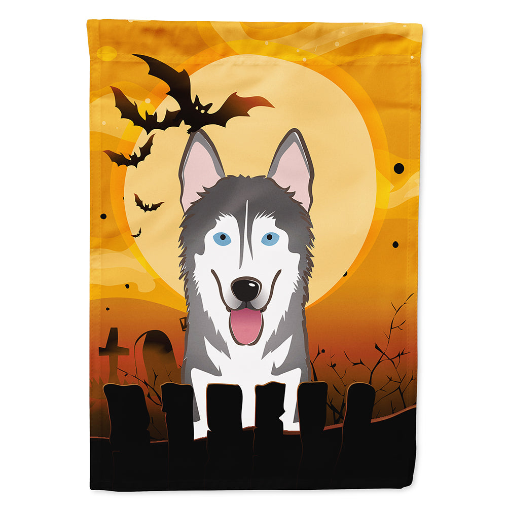 Halloween Alaskan Malamute Flag Canvas House Size BB1776CHF  the-store.com.