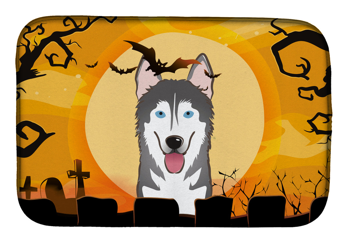 Halloween Alaskan Malamute Dish Drying Mat BB1776DDM  the-store.com.