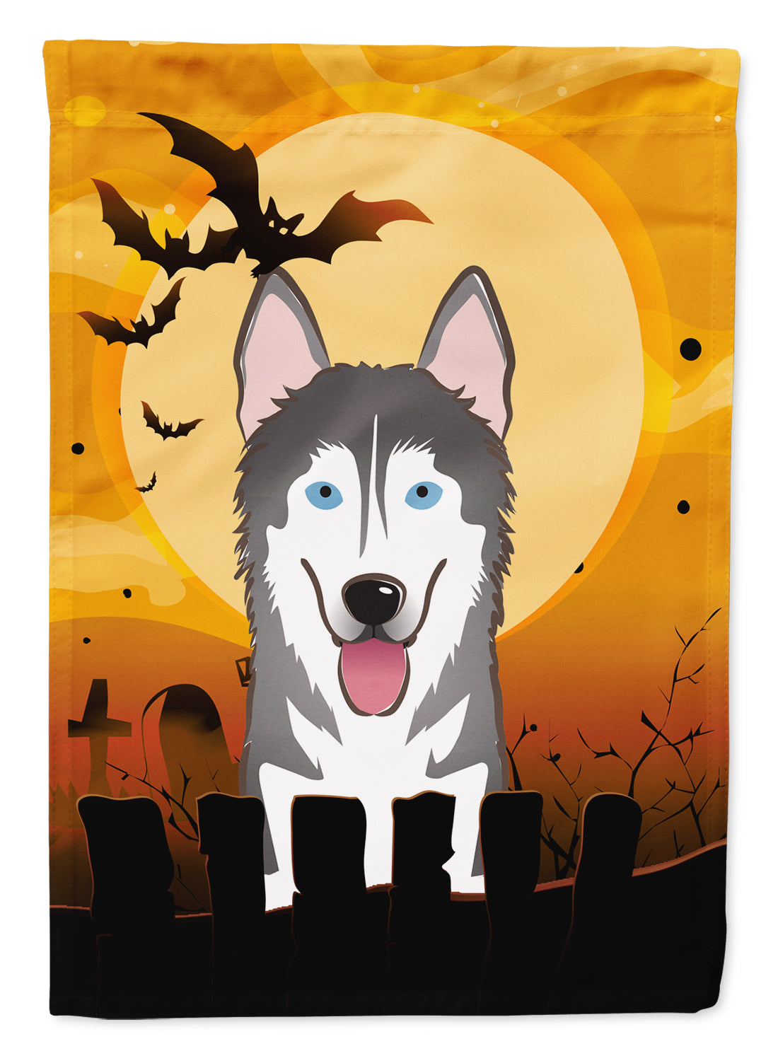 Halloween Alaskan Malamute Flag Garden Size BB1776GF.