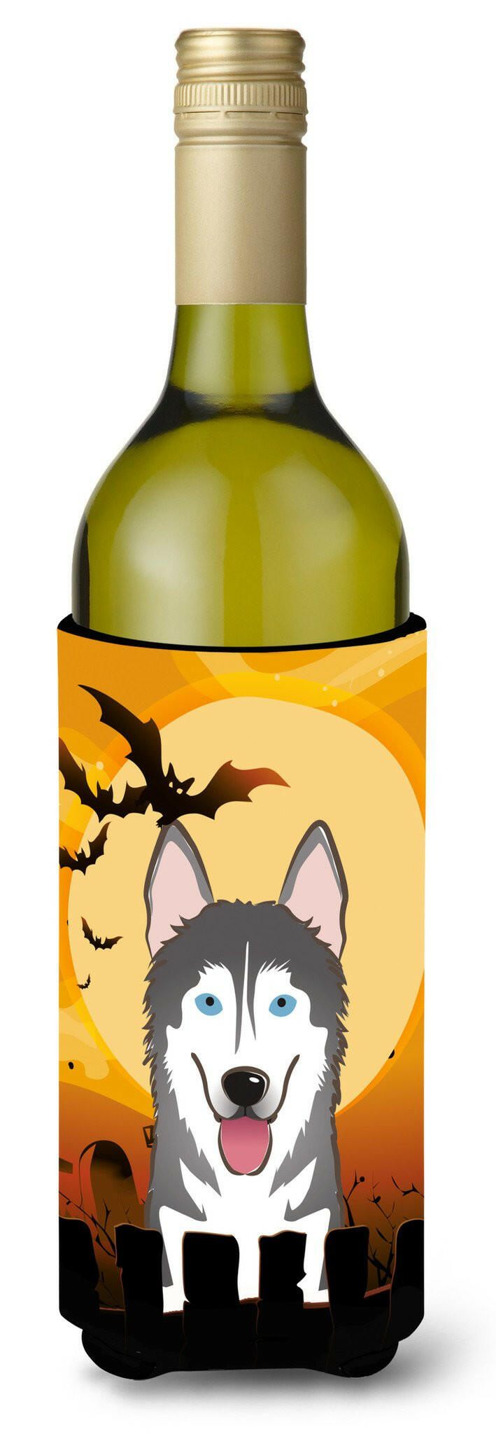 Halloween Alaskan Malamute Wine Bottle Beverage Insulator Hugger BB1776LITERK by Caroline's Treasures