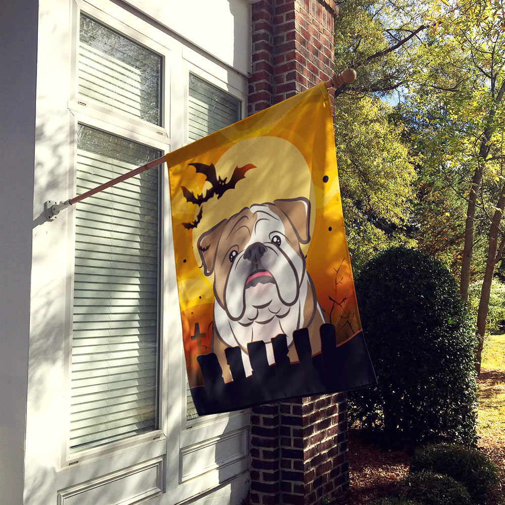 Halloween English Bulldog  Flag Canvas House Size BB1777CHF  the-store.com.