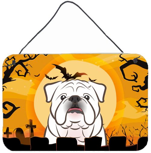 Halloween White English Bulldog  Wall or Door Hanging Prints BB1778DS812 by Caroline's Treasures